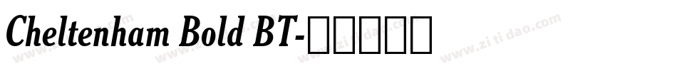Cheltenham Bold BT字体转换